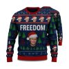Charlie Kirk Freedom Ugly Christmas Sweater