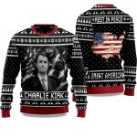 Charlie Kirk Rest In Peace Great America Ugly Christmas Sweater