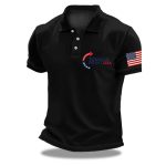Charlie Kirk Turning Point USA Printed Polo Shirt