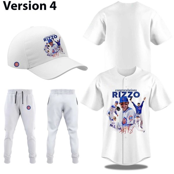 Chicago Cubs Legend Anthony Rizzo Thank You For Memories 2025 Jersey 4