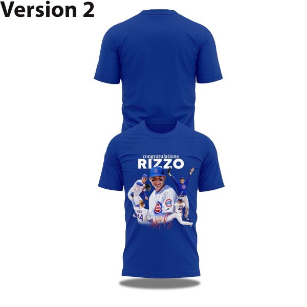 Chicago Cubs Legend Anthony Rizzo Thank You For Memories 2025 T Shirt 2