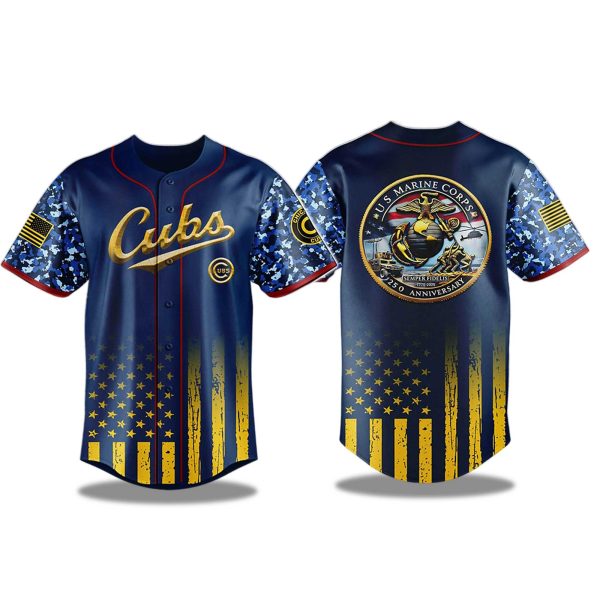 Chicago Cubs Marine Corps Military Appreciation Night Jersey 2025 1