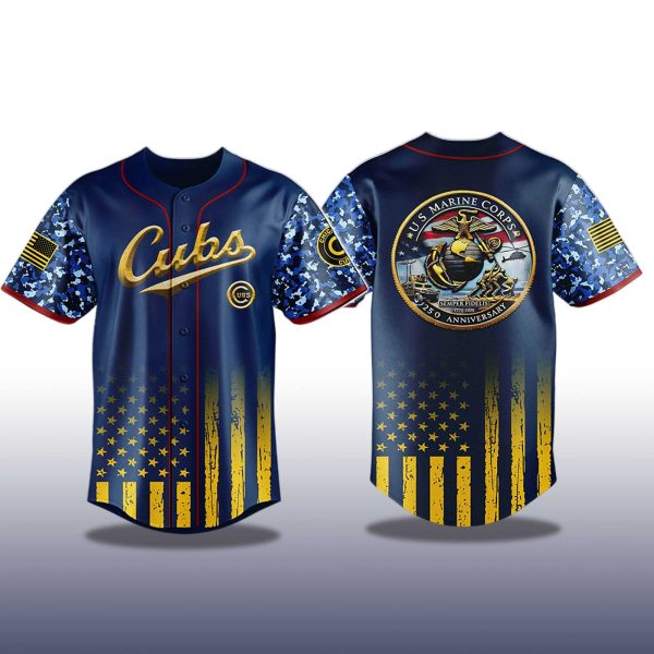 Chicago Cubs Marine Corps Military Appreciation Night Jersey 2025 2