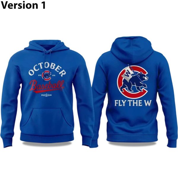 Chicago Cubs October Baseball Postseason 2025 Hoodie