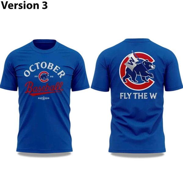 Chicago Cubs October Baseball Postseason 2025 T Shirt