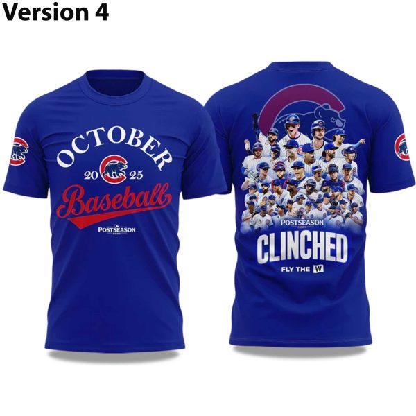Chicago Cubs October Baseball Postseason 2025 T Shirt