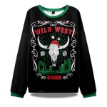 Christmas Cow Skull Ugly Christmas Sweater