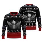 In Love Memory Charlie Kirk Ugly Christmas Sweater
