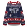 Country Music Titties And Beer Ugly Christmas Sweater 1