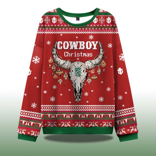 Cowboy Christmas Ugly Sweater 2