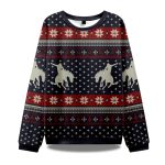 Cowboy Silhouette Ugly Christmas Sweater