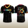 Cowboys Fight Cancer In All Color V neck Short Sleeve Jersey 2025 2