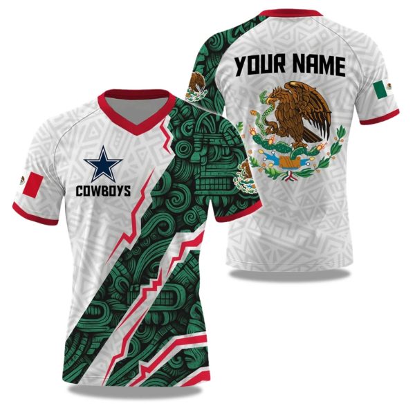 Cowboys Mexican Heritage Celebration 2025 V neck Short Sleeve Jersey 1