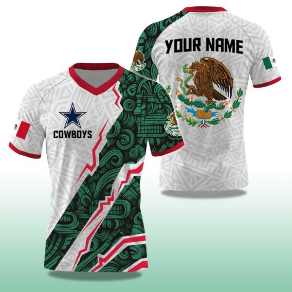 Cowboys Mexican Heritage Celebration 2025 V neck Short Sleeve Jersey 2