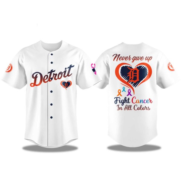 Detroit Fight Cancer In All Colors 2025 Jersey 2