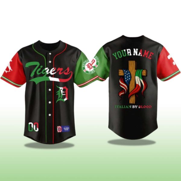 Detroit Tigers Italian American Heritage Month 2025 Jersey 2