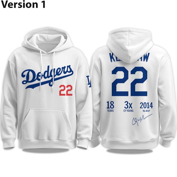 Dodgers Clayton Kershaw Thanks for the Memories 2025 Hoodie 1