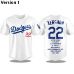 Dodgers Clayton Kershaw Thanks for the Memories 2025 Jersey
