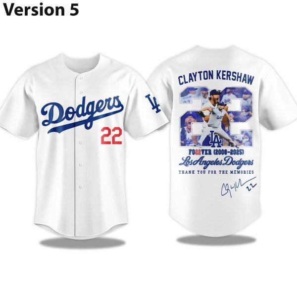 Dodgers Clayton Kershaw Thanks for the Memories 2025 Jersey