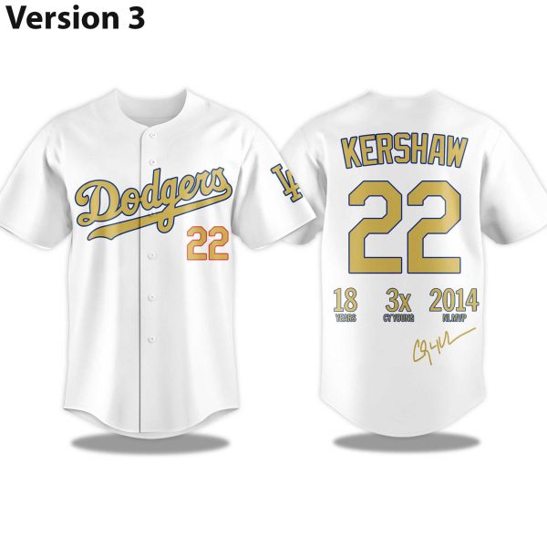Dodgers Clayton Kershaw Thanks for the Memories 2025 Jersey