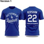 Dodgers Clayton Kershaw Thanks for the Memories 2025 T-Shirt