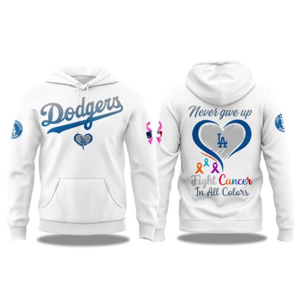 Dodgers Fight Cancer In All Colors 2025 Hoodie 2