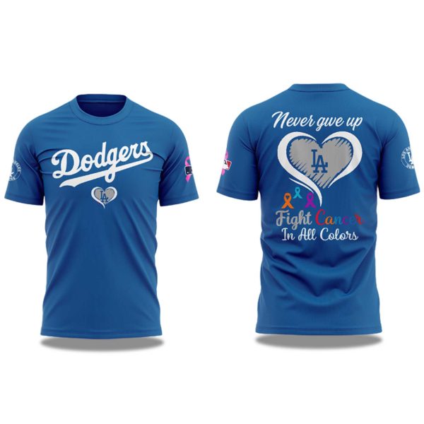 Dodgers Fight Cancer In All Colors 2025 T Shirt 1