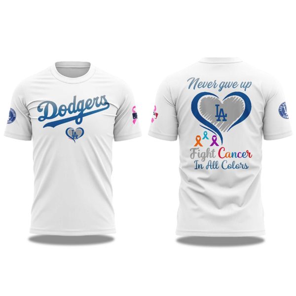 Dodgers Fight Cancer In All Colors 2025 T Shirt 2
