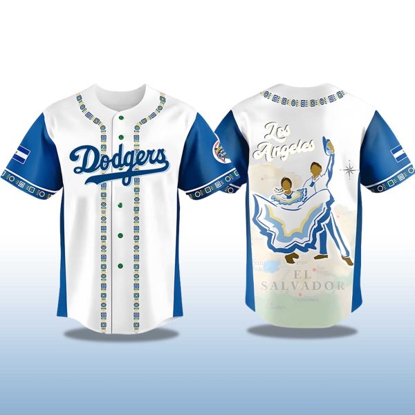 Dodgers Salvadoran Heritage Night 2025 Jersey 2