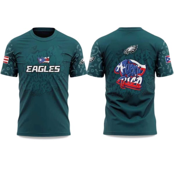 Eagles Puerto Rican Heritage 2025 Shirt 1