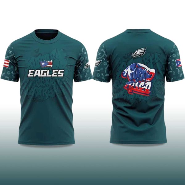 Eagles Puerto Rican Heritage 2025 Shirt 2