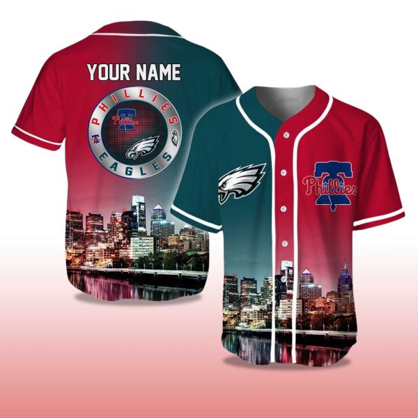 Eagles x Phillies Connect City Baseball Jersey 2
