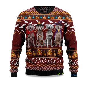 2025 Weimaraner Dog Ugly Christmas Sweater 1