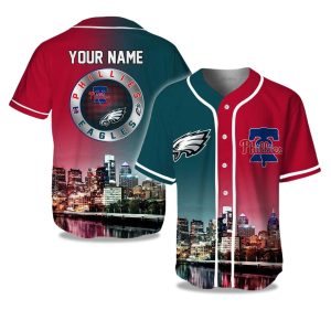 Eagles x Phillies Connect City Baseball Jersey 1