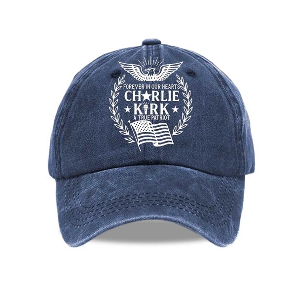 Forever In Our Hearts Charlie Kirk A True Patriot America Hat 2