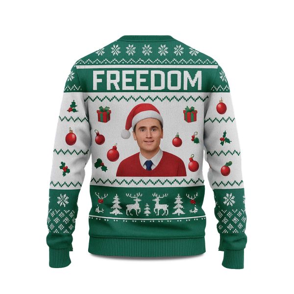 Freedom Charlie Kirk Christmas Ugly Sweater 3