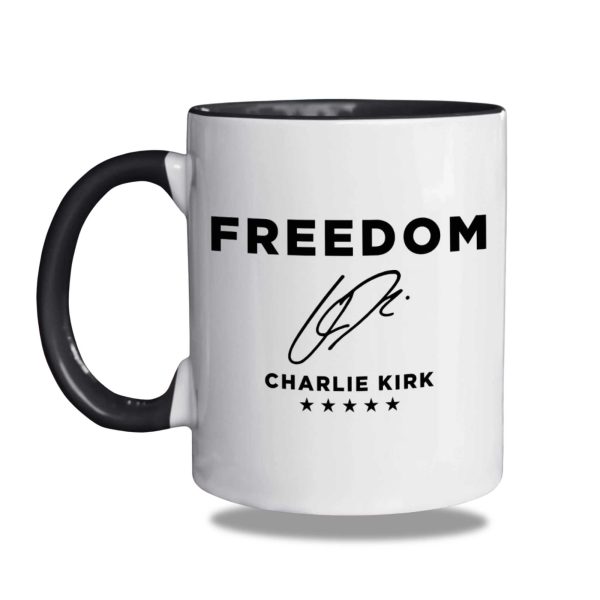 Freedom Charlie Kirk Signature Mug