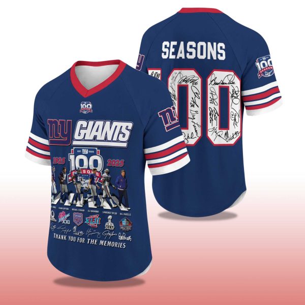 Giants 100th Anniversary 1925 2025 Baseball Jersey 2