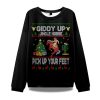 Giddy Up Jingle Horse Pick Up Your Feet Ugly Christmas Sweater 1