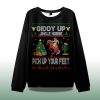 Giddy Up Jingle Horse Pick Up Your Feet Ugly Christmas Sweater 2