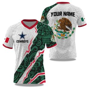 Cowboys Mexican Heritage Celebration 2025 V neck Short Sleeve Jersey 1