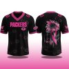 Green Bay Packers Breast Cancer Awareness Month 2025 V neck Short Sleeve Jersey 2