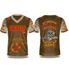Green Bay Packers USMC 250th Birthday Night 2025 V neck Short Sleeve Jersey 1