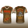 Green Bay Packers USMC 250th Birthday Night 2025 V neck Short Sleeve Jersey 2