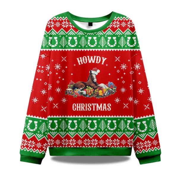 Howdy Christmas Ugly Sweater 1