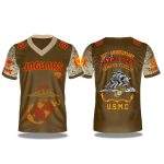 Jacksonville Jaguars USMC 250th Birthday Night 2025 V-neck Short Sleeve Jersey