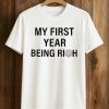 Jalen Carter Wears My First Year Being Rich Shirt