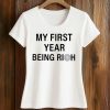 Jalen Carter Wears My First Year Being Rich Shirt