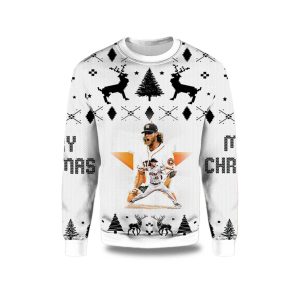 2025 Gerrit Cole Houston Astros Ugly Christmas Sweater 1