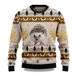 2025 Cute Hedgehog Christmas Ugly Sweater 1